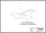 Large Bathymetric Map (Depth Chart) of Frogmoore Lakes Product preview image