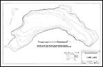Large Bathymetric Map (Depth Chart) of Cobb Lake Product preview image