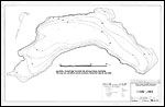 Large Bathymetric Map (Depth Chart) of Cobb Lake Product preview image