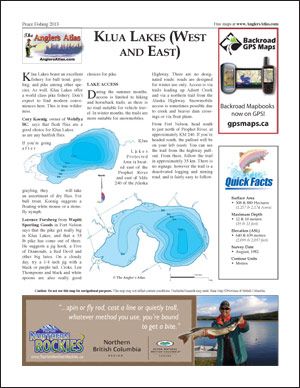 Klua Lake (west) Depth Chart