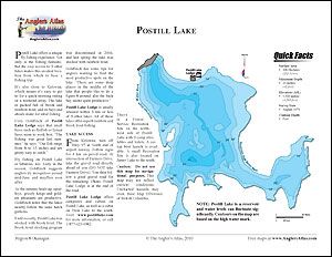 Postill Lake Depth Chart