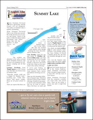 Summit Lake Depth Chart