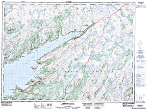 NTS 50k map for Grand Le Pierre Brook, Newfoundland And Labrador