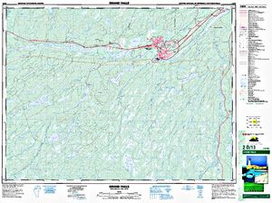 NTS 50k map for Exploits River, Newfoundland And Labrador