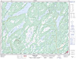NTS 50k map for Exploits River, Newfoundland And Labrador