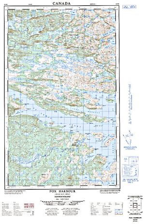 NTS 50k map for Round Hill Pond, Newfoundland And Labrador
