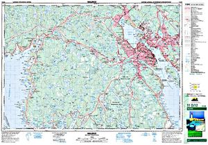 NTS 50k map for Round Lake, Nova Scotia