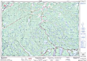 NTS 50k map for Dollar Lake, Nova Scotia