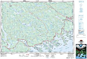 NTS 50k map for Scraggy Lake, Nova Scotia