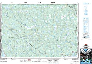 NTS 50k map for Muskrat Lake, Nova Scotia