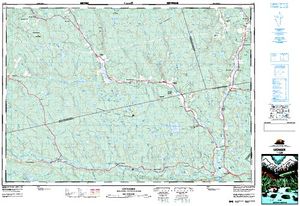 NTS 50k map for East River of Pictou, Nova Scotia