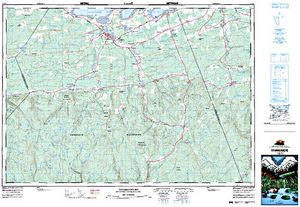 NTS 50k map for Big Caribou River, Nova Scotia
