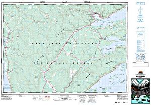 NTS 50k map for Bras d'Or Lake, Nova Scotia