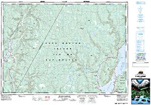 NTS 50k map for Baddeck River, Nova Scotia