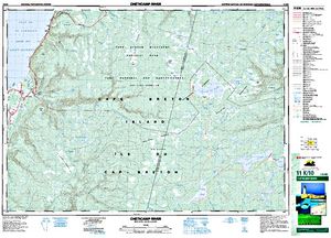 NTS 50k map for Chéticamp Flowage, Nova Scotia