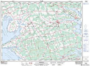 NTS 50k map for MacLures Pond, Prince Edward Island