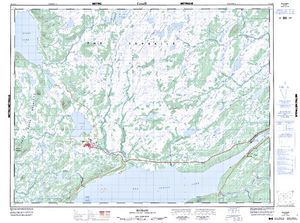 NTS 50k map for Exploits River, Newfoundland And Labrador