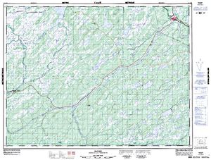 NTS 50k map for Exploits River, Newfoundland And Labrador