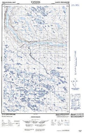 NTS 50k map for Churchill River, Newfoundland And Labrador