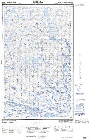 NTS 50k map for Churchill River, Newfoundland And Labrador