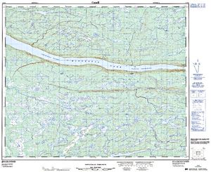 NTS 50k map for Churchill River, Newfoundland And Labrador