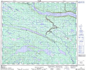 NTS 50k map for Churchill River, Newfoundland And Labrador
