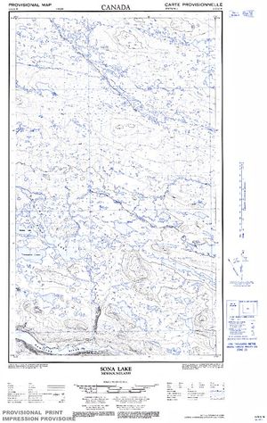 NTS 50k map for Churchill River, Newfoundland And Labrador