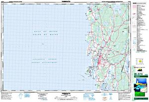 NTS 50k map for Ellenwood Lake, Nova Scotia