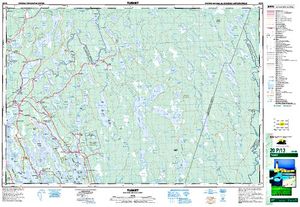 NTS 50k map for Ellenwood Lake, Nova Scotia