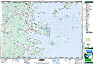NTS 50k map for Blysteiner Lake, Nova Scotia