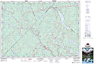 NTS 50k map for Springfield Lake, Nova Scotia
