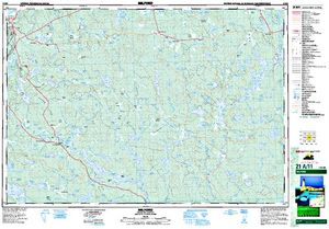 NTS 50k map for Zwickers Lake, Nova Scotia
