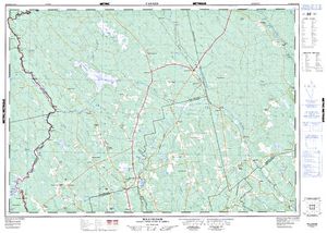 NTS 50k map for Magaguadavic River, New Brunswick