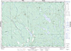 NTS 50k map for Magaguadavic River, New Brunswick