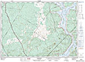 NTS 50k map for St. John River, New Brunswick