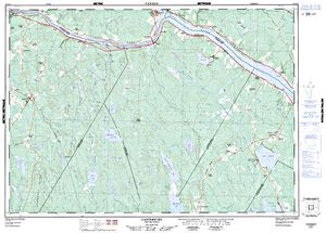 NTS 50k map for Mactaquac Lake, New Brunswick
