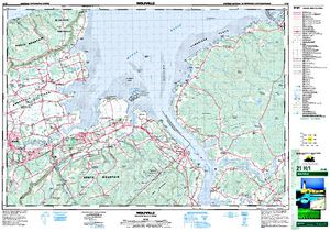 NTS 50k map for Lily Lake, Nova Scotia