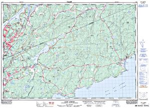 NTS 50k map for Kennebecasis River, New Brunswick