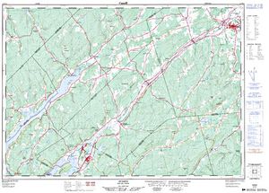 NTS 50k map for Kennebecasis River, New Brunswick