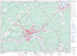 NTS 50k map for Scoudouc River, New Brunswick
