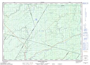 NTS 50k map for Nelson Brook, New Brunswick