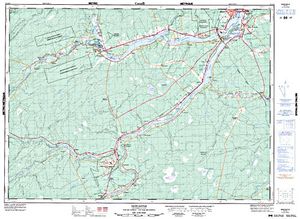 NTS 50k map for Crocker Lake, New Brunswick