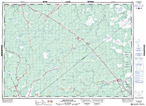 NTS 50k map for Napan River, New Brunswick