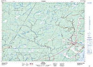 NTS 50k map for Grand Lake, New Brunswick