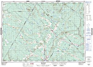 NTS 50k map for Mactaquac Lake, New Brunswick
