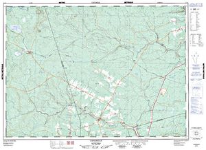 NTS 50k map for Miramichi River, New Brunswick