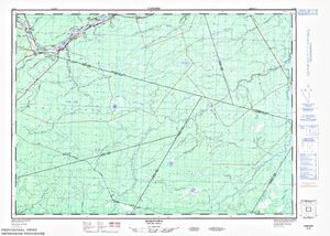 NTS 50k map for Miramichi River, New Brunswick