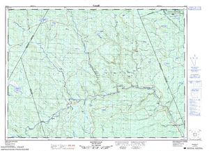 NTS 50k map for Miramichi River, New Brunswick