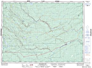 NTS 50k map for Miramichi River, New Brunswick