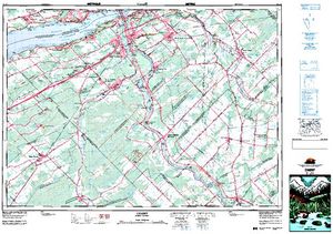 NTS 50k map for St. Lawrence River, Ontario
